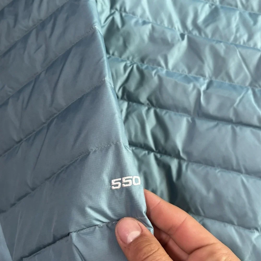 NWT The North Face Jacket Mens 2XL Blue Minoqua 550 Down Insulated Puffer Zip